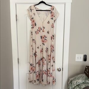 Free People Floral Cream Maxi Dress